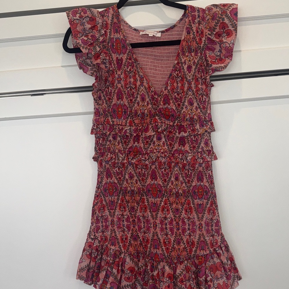 Olivaceous Floral Mini Dress